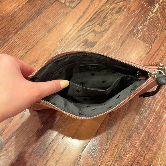 Kate Spade Mini Mauve Pink Purse with Gold Chain - Picture 3 of 5